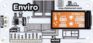 Enviro pHAT PIM486 Sensor Board for Raspberry Pi