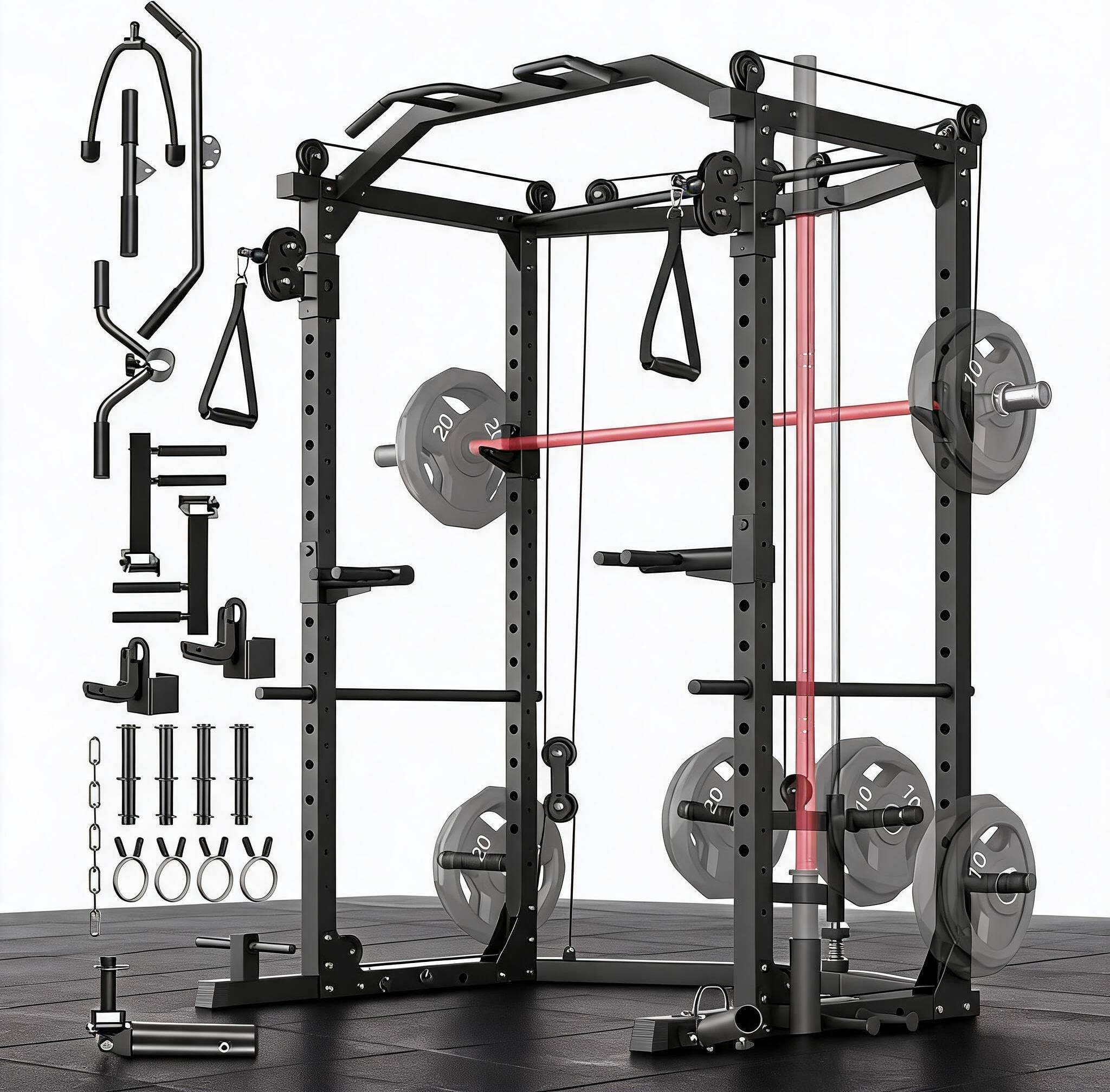 Squat rack Garvee Power Cage Squat Rack Q235
