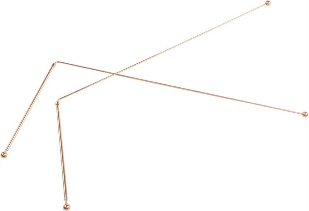 Jojomino 2PCS Pure Copper Dowsing Rods Kit