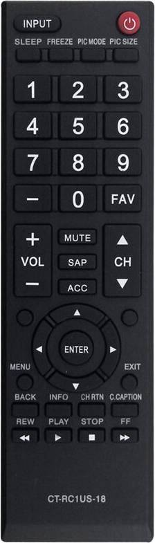 Typecat Telecomando Ricambio CT-RC1US-18 per TV