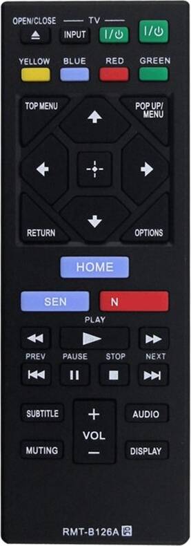 Typecat RMT-B126A Remote Control for BD Blu-Ray DVD Player