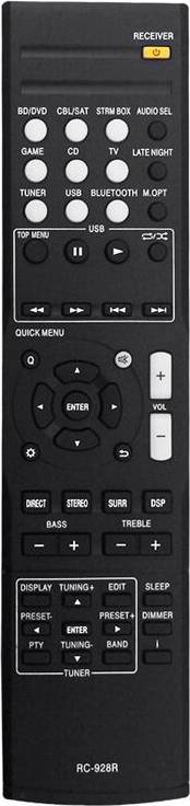 Typecat RC-928R Remote Control for AV Receiver