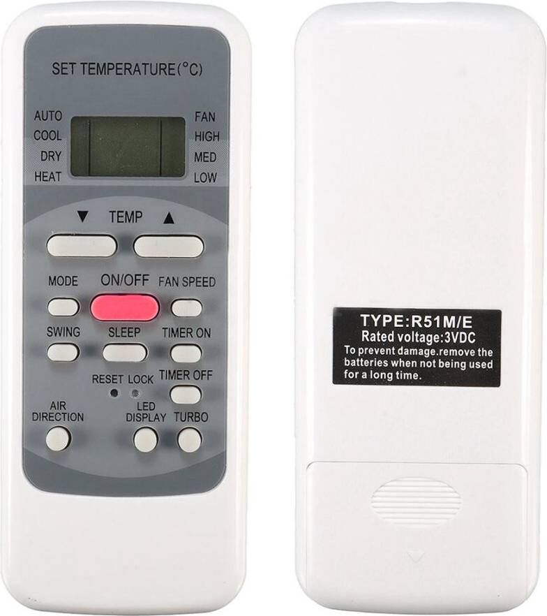 Kopinma Vervangende Afstandsbediening Airconditioner R51D R51M R51E RG51113