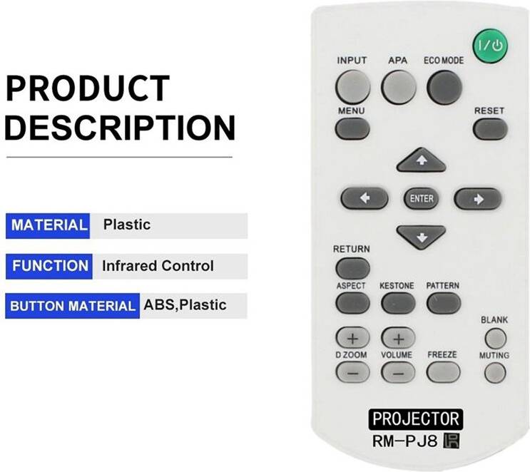 Typecat Wireless Projector Remote Control RM-PJ8