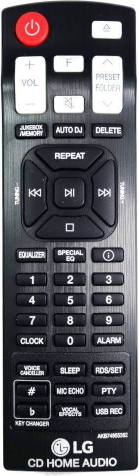 LG Ok75-db Audio System Remote Control