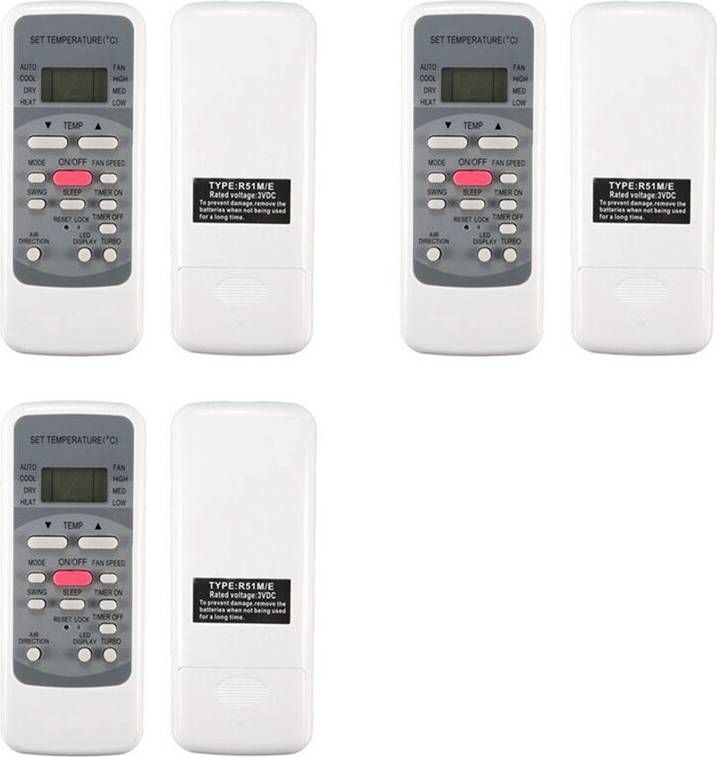 Jojomino 3X Air Conditioner Remote Control Replacement for Midea R51D R51M R51E RG51113