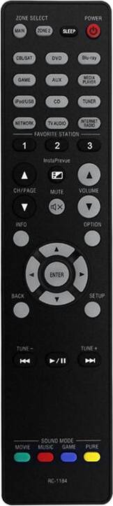 Torribaly RC-1184 Remote Control AV Audio Video Receiver