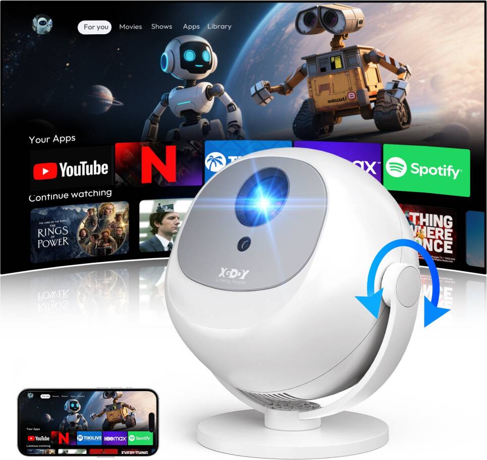 4K Projector Android Electic Focus