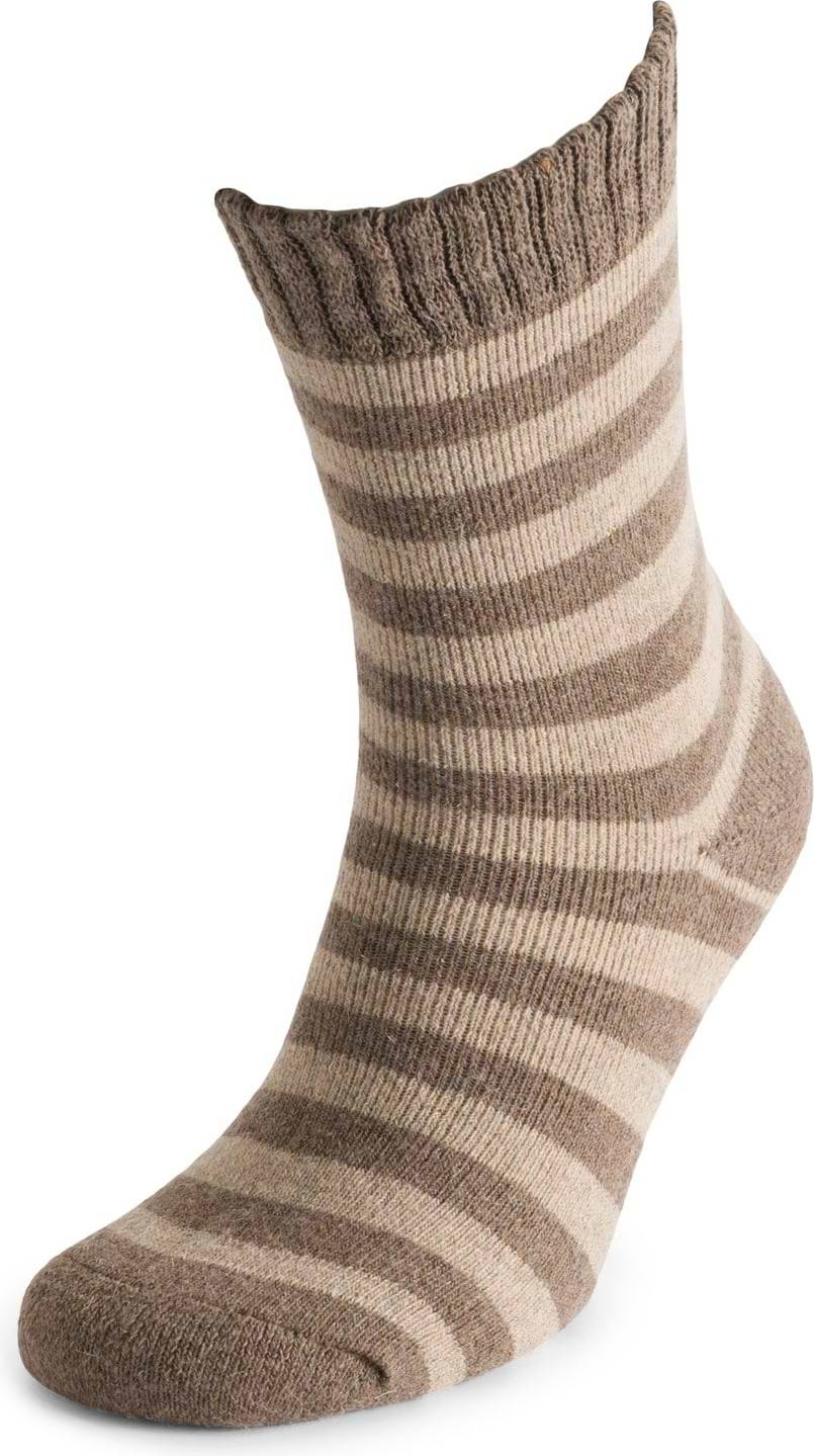 Ladies Wide Stripe Ribbed Socks - One