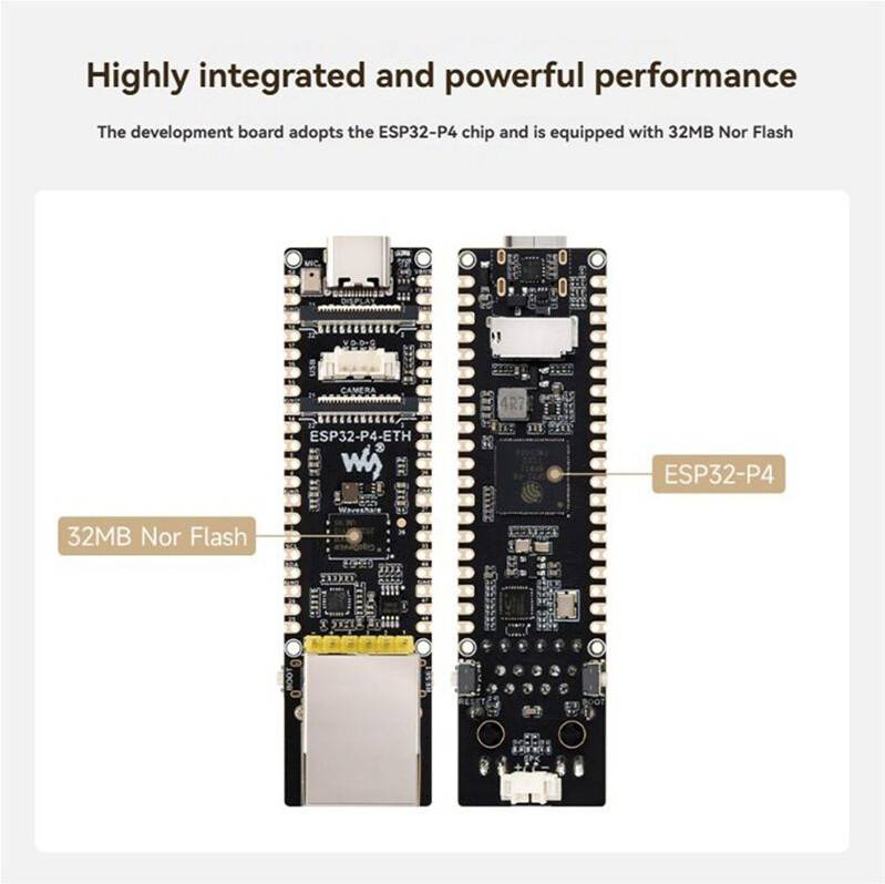 Waveshare ESP32-P4-ETH Development Board with POE Module