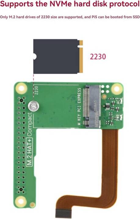 Raspberry pi kit Raspberry Pi M.2 HAT Compact Kit