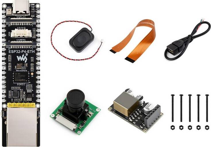Waveshare ESP32-P4-ETH Development Board with POE Module