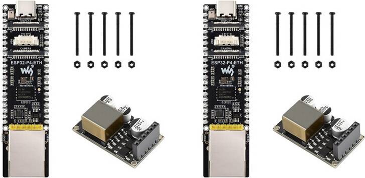 Waveshare ESP32-P4-POE-ETH Development Board RJ45