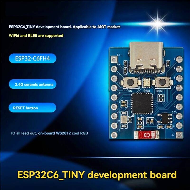 Tlily ESP32C6-TINY SuperMini Microcontroller Development Board