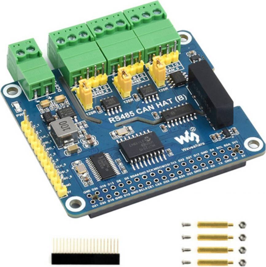 Waveshare RS485 CAN Expansion Board for Raspberry Pi