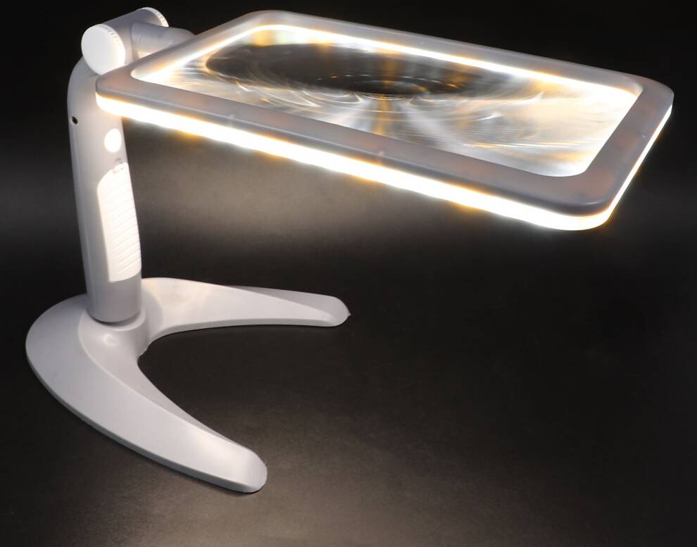 VILLCASE Grey LED Handheld Magnifier with Light