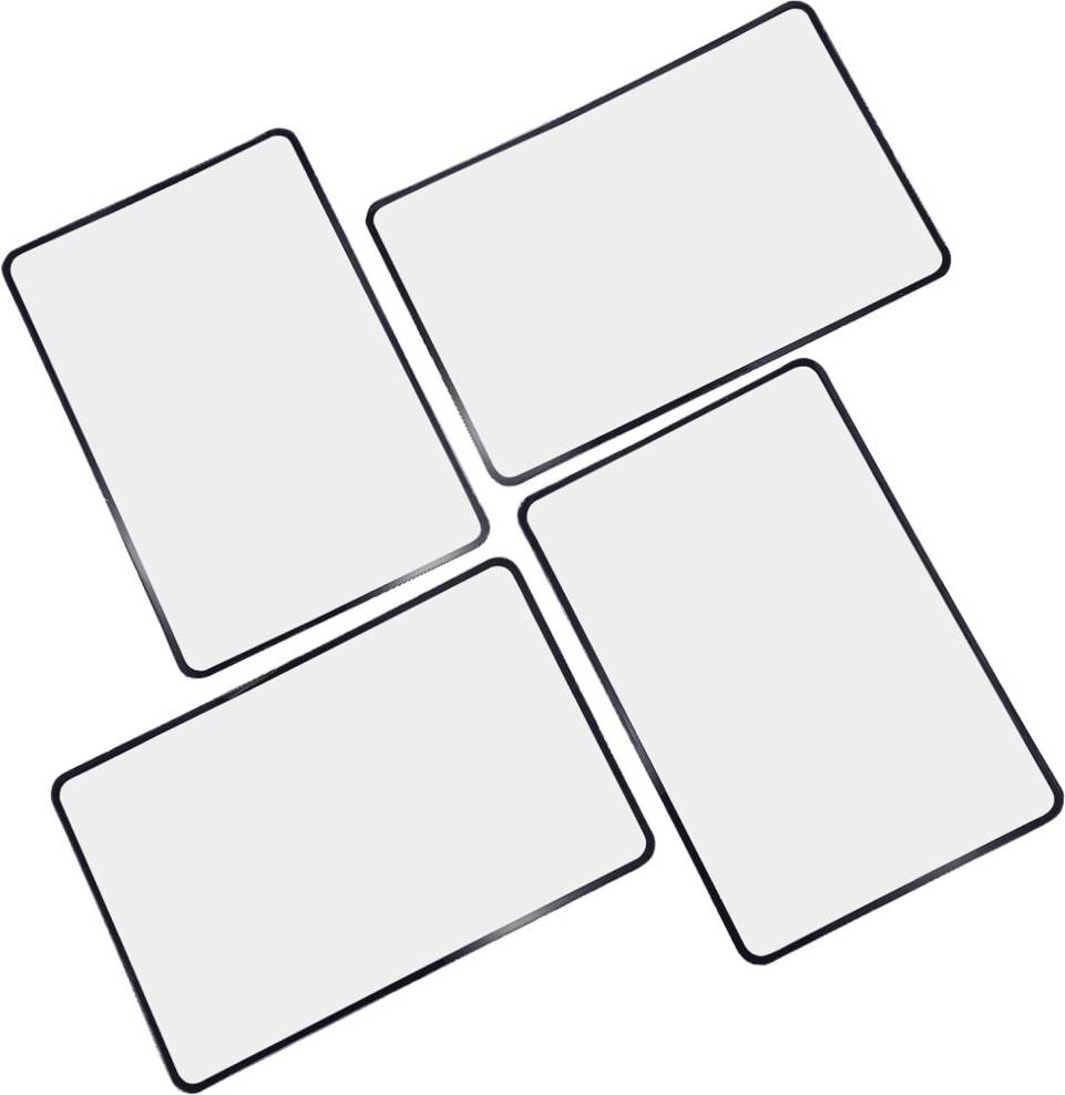 HKHBJS 4pcs Portable PVC Magnifying Sheet