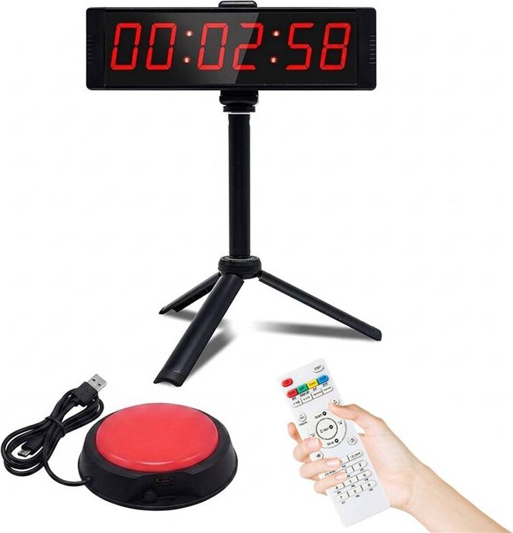 Typecat Stopwatch with Start Stop Button LED Digital Timer