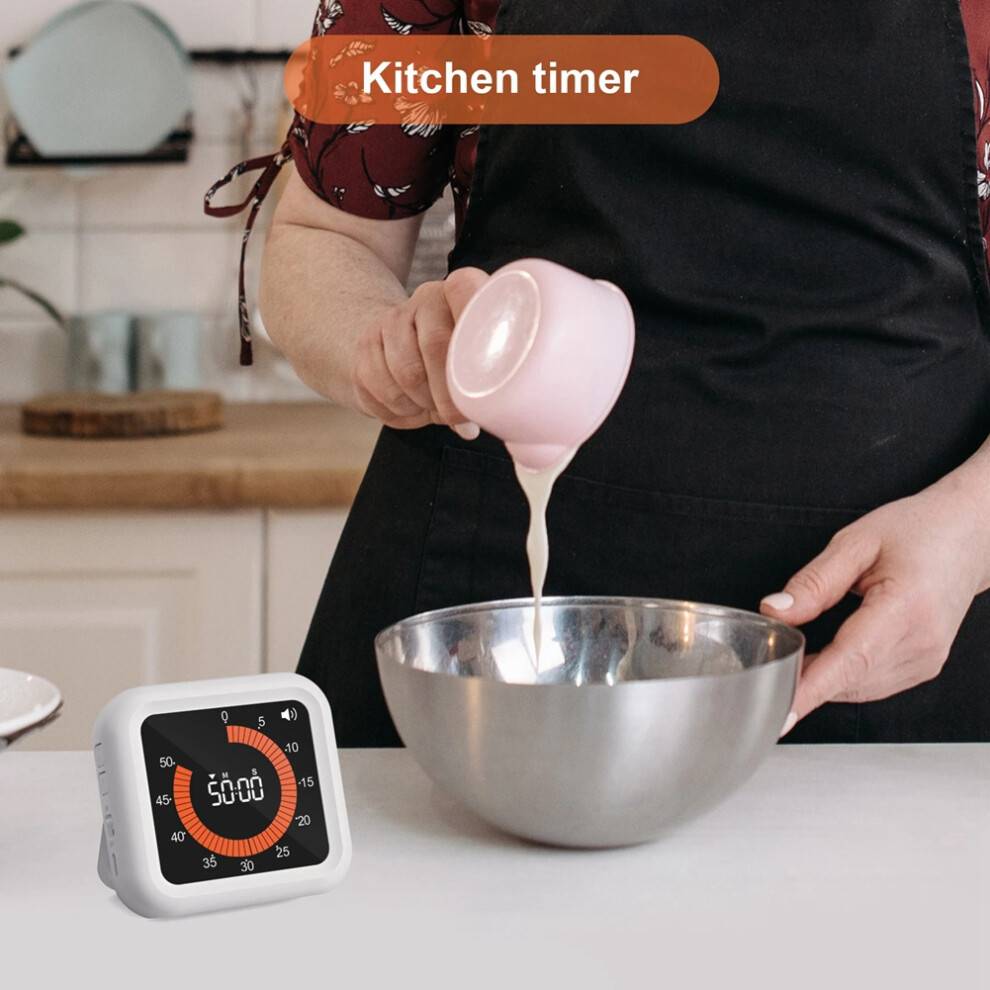 Digital Kitchen Timer High Brightness Countdown Clock 4 Alert Modes