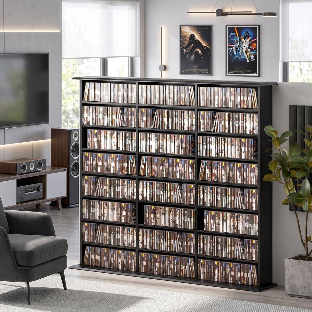 Homcom DVD Storage Unit with 24 Compartments