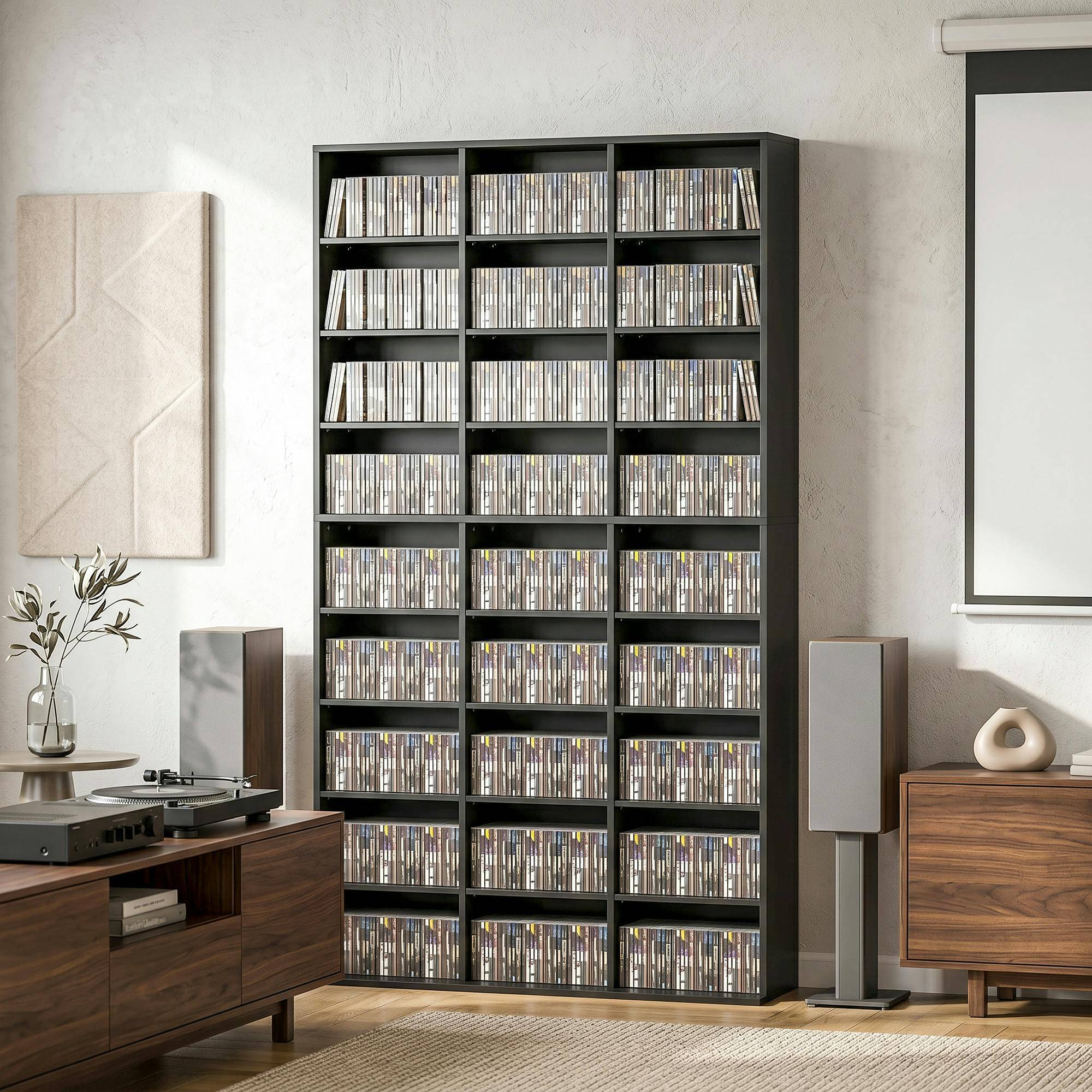 Homcom 835 CD 500 DVD Storage Unit