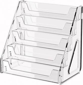 Sodial 5-Layer Cd Rack Transparent Storage Rack