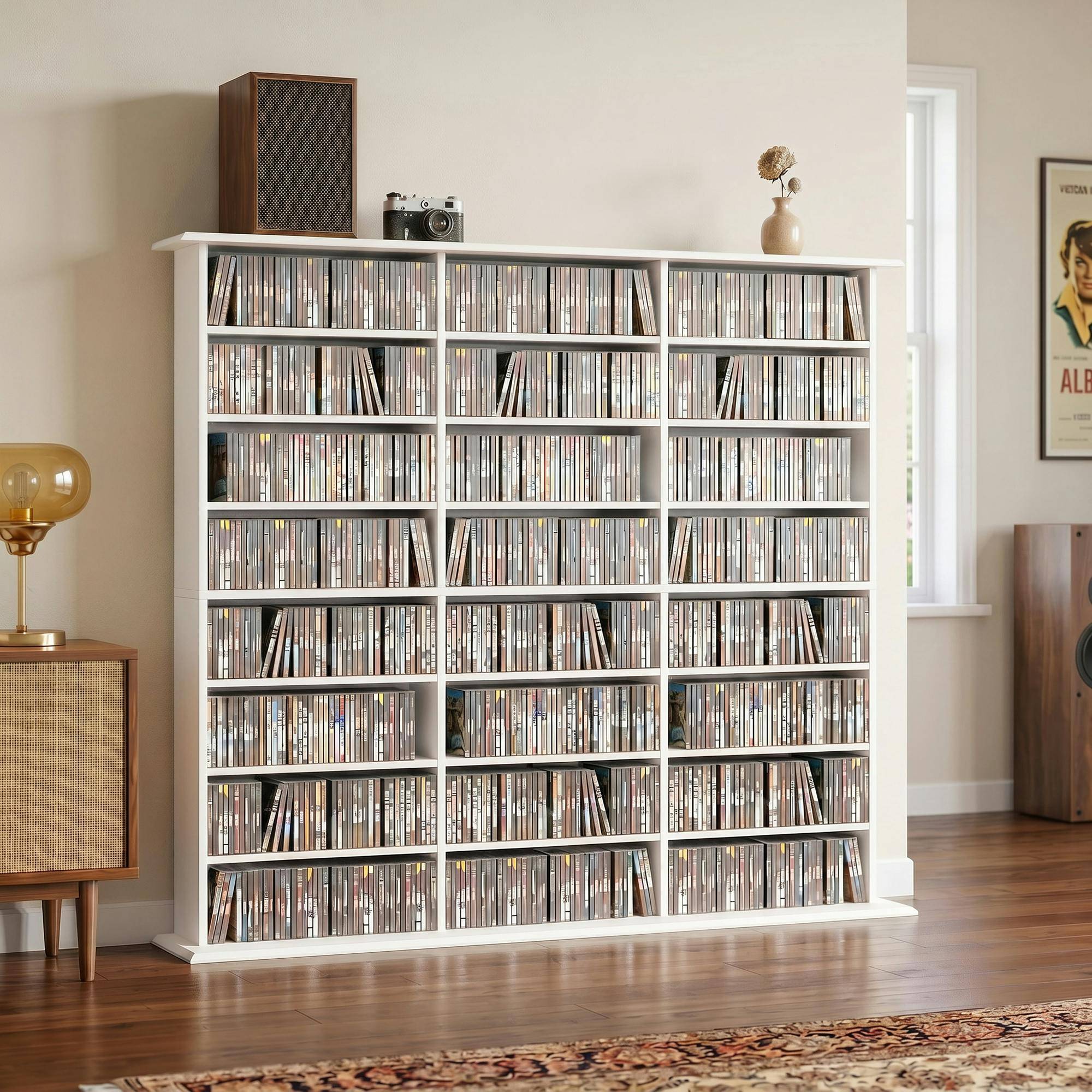 Homcom Dvd Storage Unit White