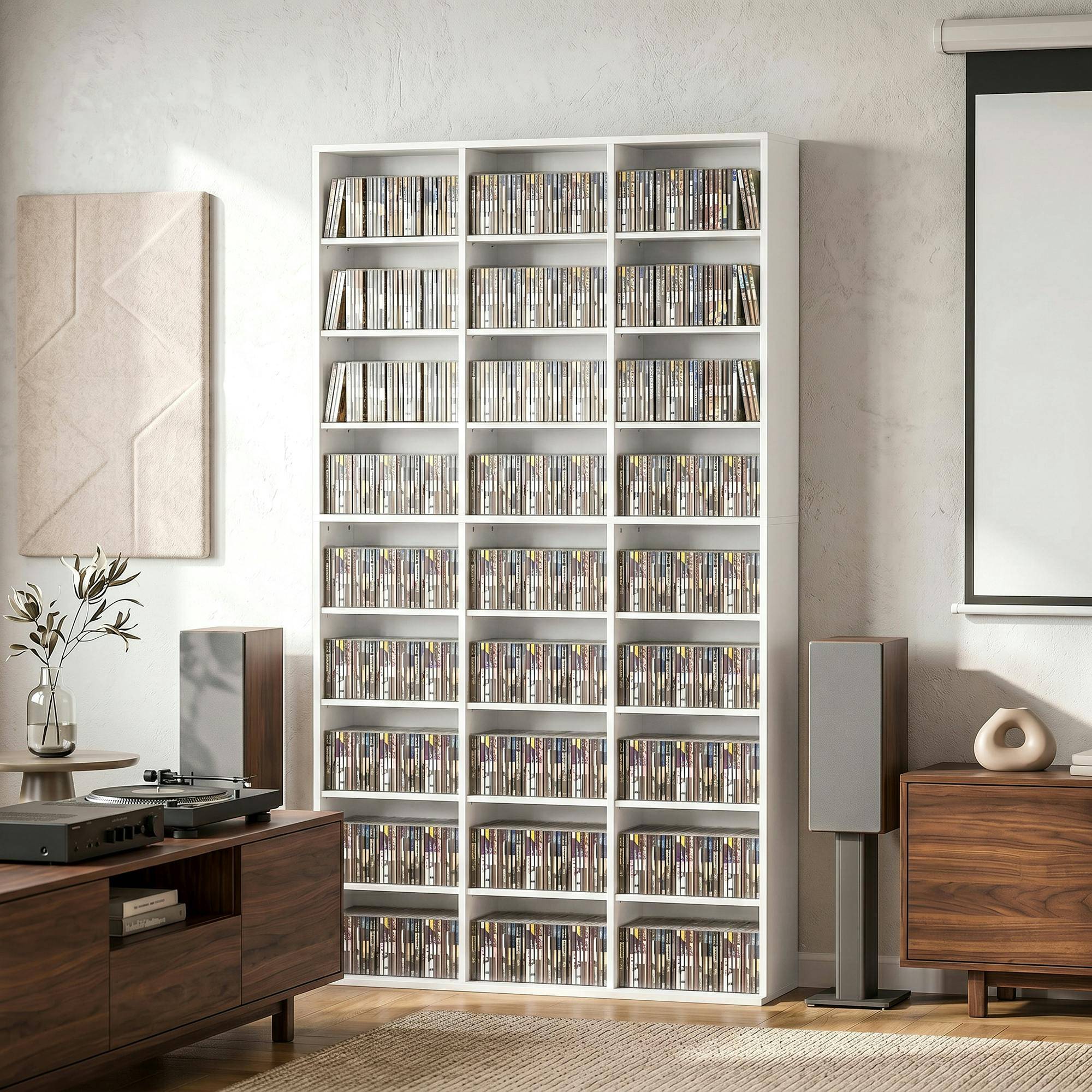 Homcom 835 CD 500 DVD Storage Unit