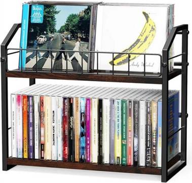 B&Q 2 Tier Desktop Cd Storage Rack