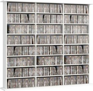 Homcom Dvd Storage Unit White