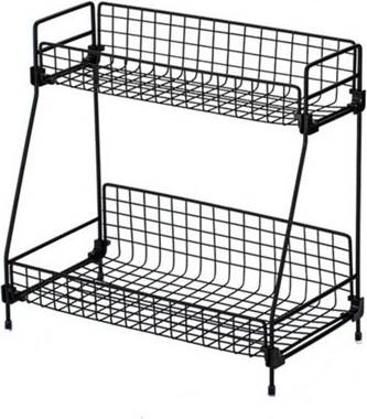 B&Q 2 Tier Kitchen Spice Rack Holder
