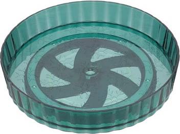 B&Q Transparent Green Revolving Storage Rack