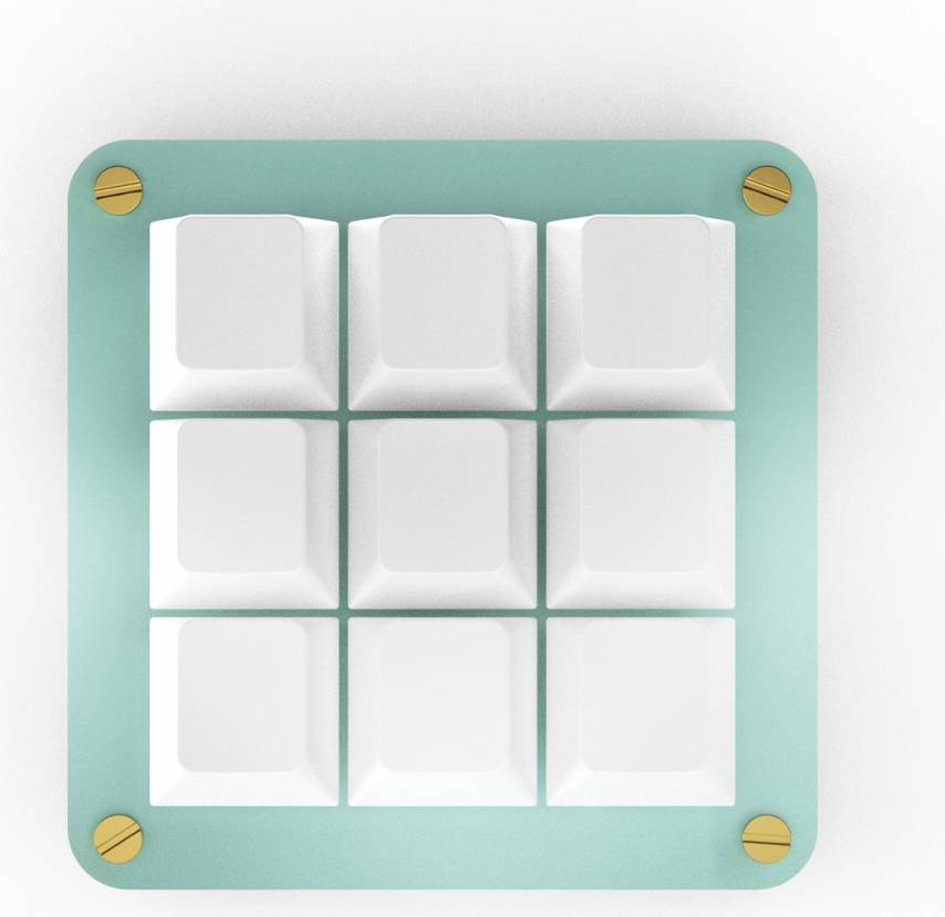 MaxCustom 9-Key MacroPad Turkos