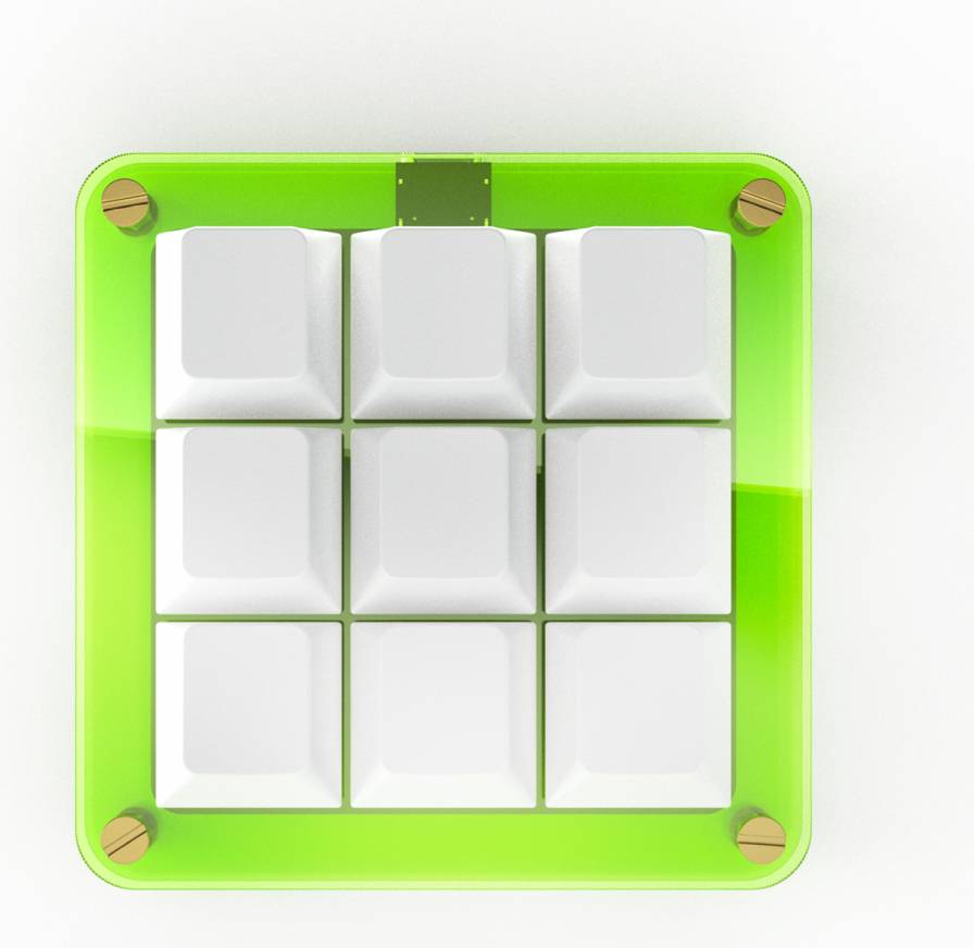 MaxCustom 9-Key MacroPad Gul