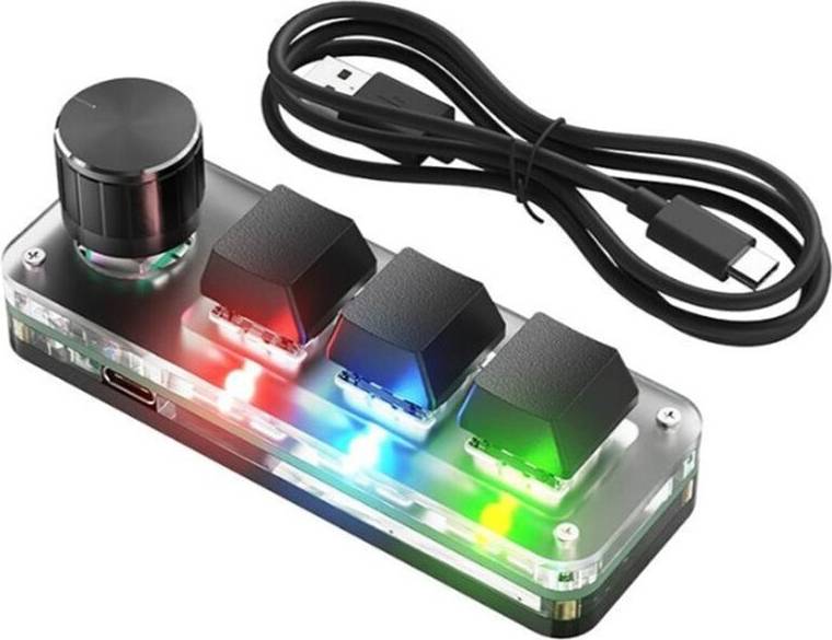 Typecat 3 Keys Programmable Mechanical Keyboard RGB Backlit Keypad