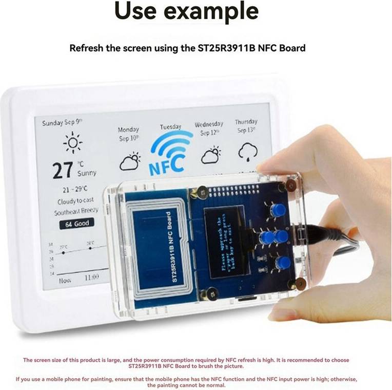 7.5 Inch NFC Powered E Paper Display