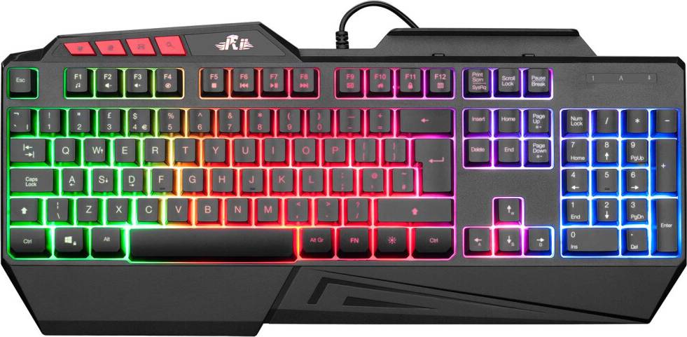 Rii RK202 Gaming Keyboard LED Rainbow
