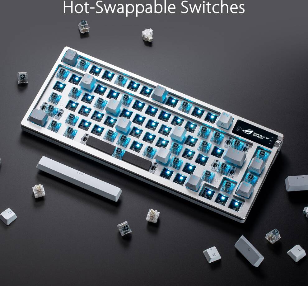 75 gaming keyboard ASUS Azoth 75% Wireless DIY Custom Gaming Keyboard