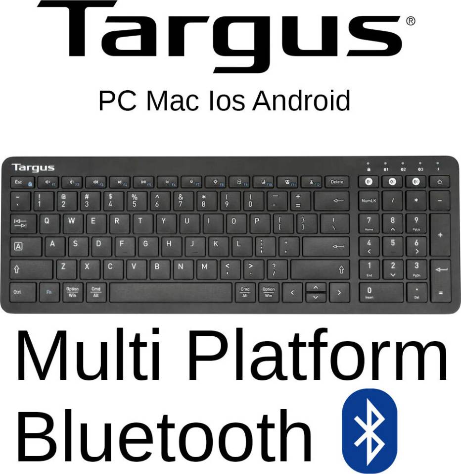 Targus Bluetooth Wireless Keyboard Mac iOS Number Pad