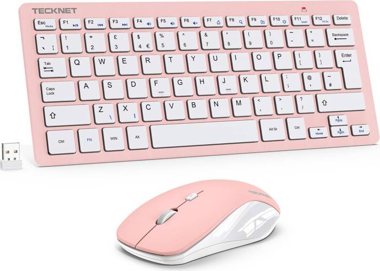 Tecknet Mini Wireless Keyboard Mouse Set