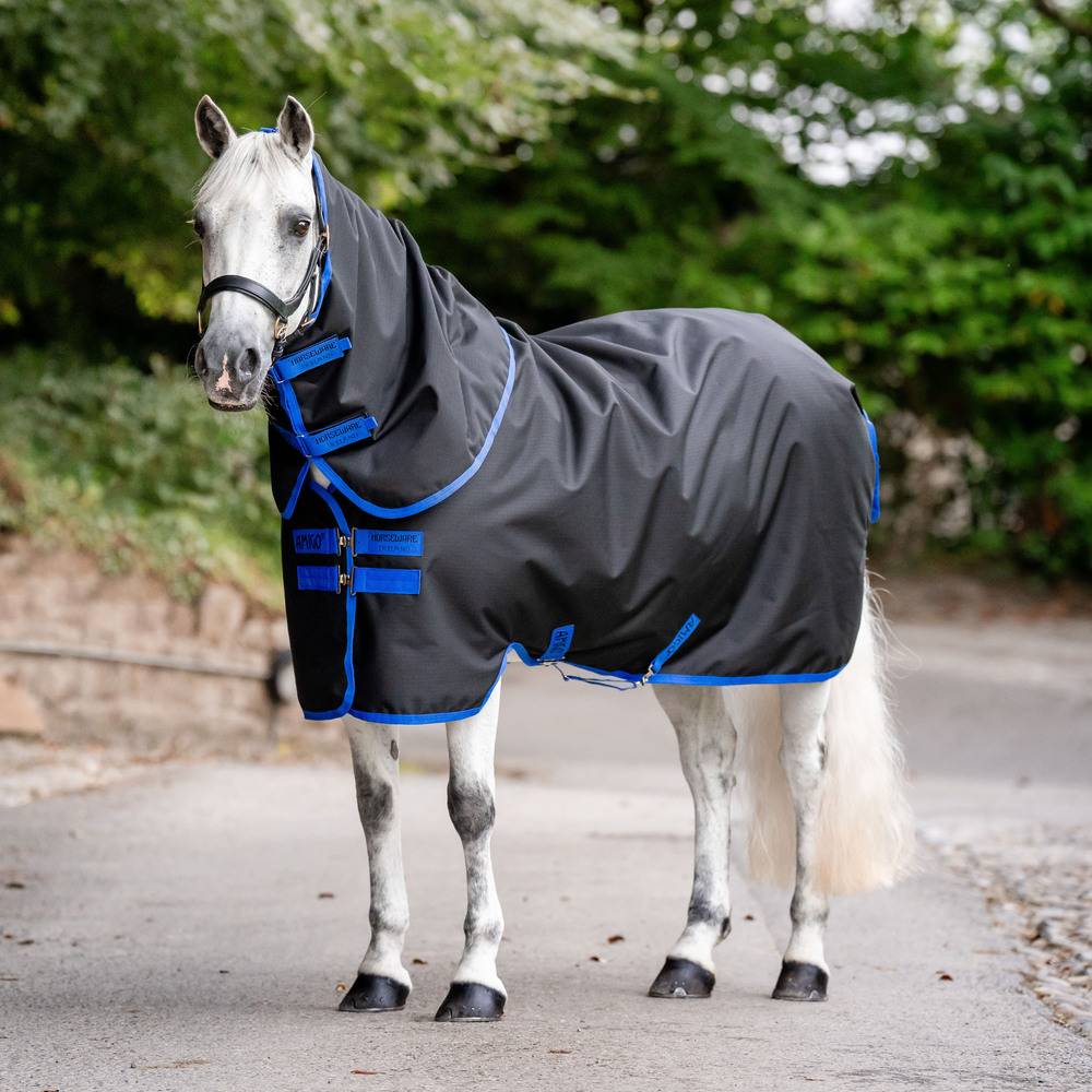 Horseware Ripstop 900D Plus Detachable Neck Turnout Rug - Witney Navy
