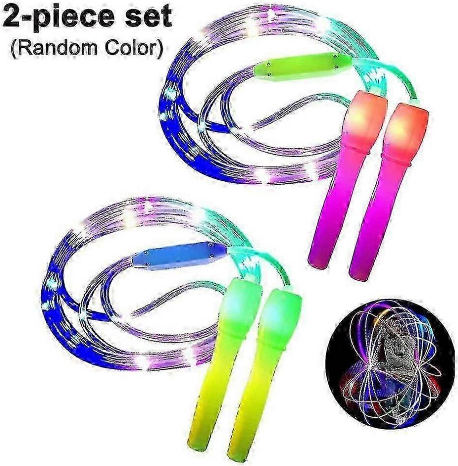 2 Pack Led Skipping Rope Adjustable