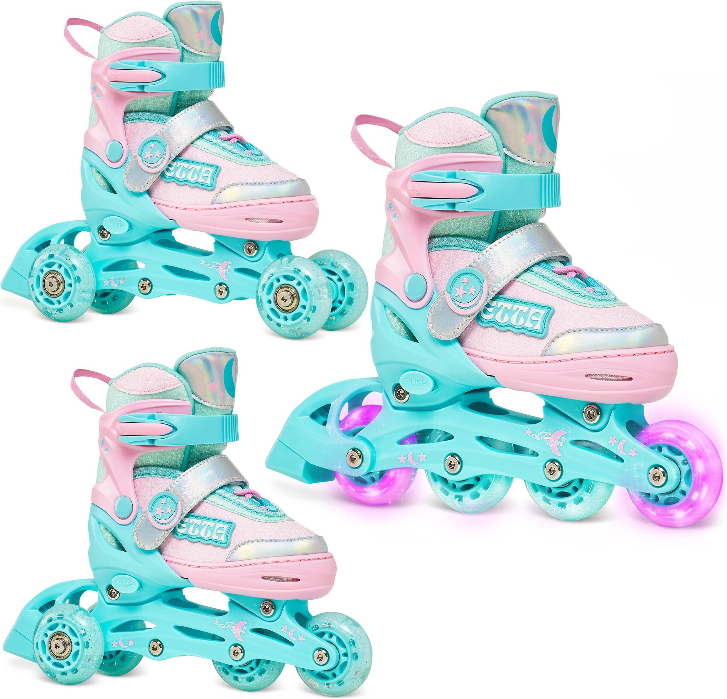 Rullskridsko barn Raven 3in1 Etta Front And Rear Led Wheels Inlines