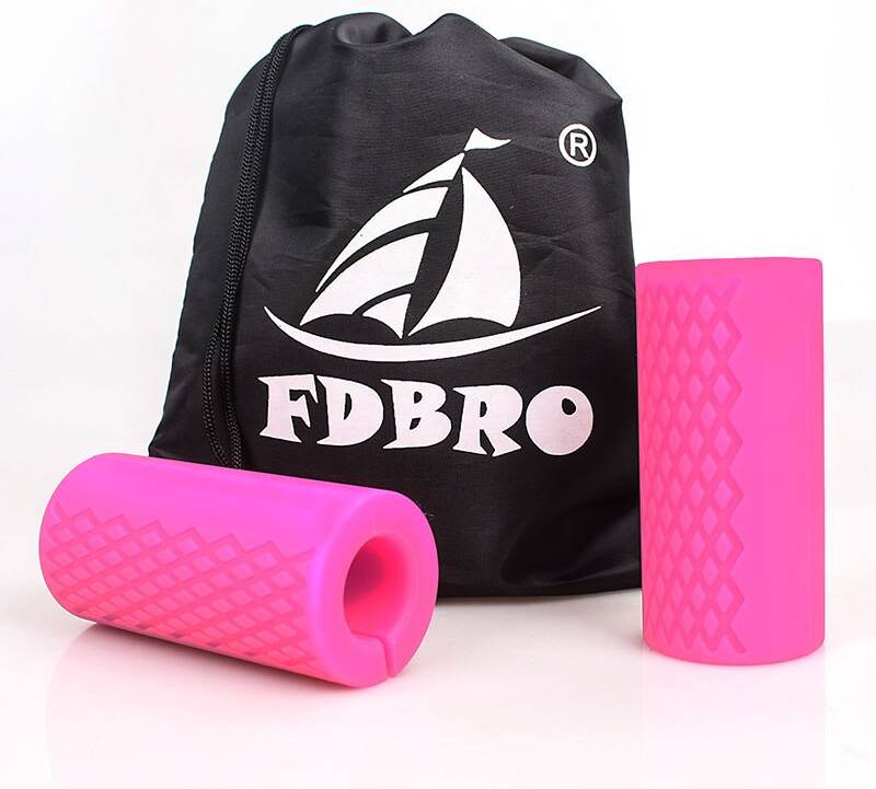 Skivstångsgrepp Hantel Kettlebell Fettgrepp - Rosa