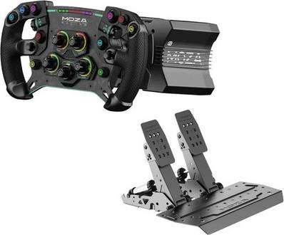 Moza racing wheel Moza R12 V2 Direct Drive Racing Wheel Bundle with GS V2P Steering Wheel and SR-P2 Pedals - PC