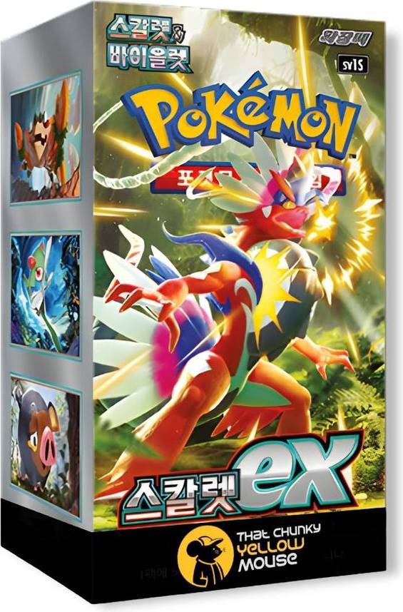Pokémon scarlet & violet booster box Chunky Yellow Mouse Pokemon Base Set