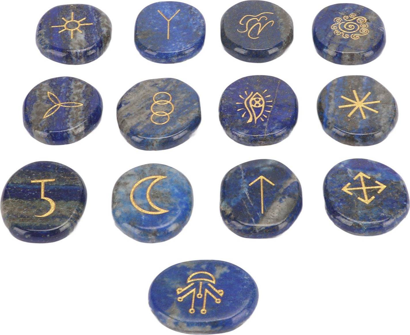 13-Piece Rune Stone Set - Blue
