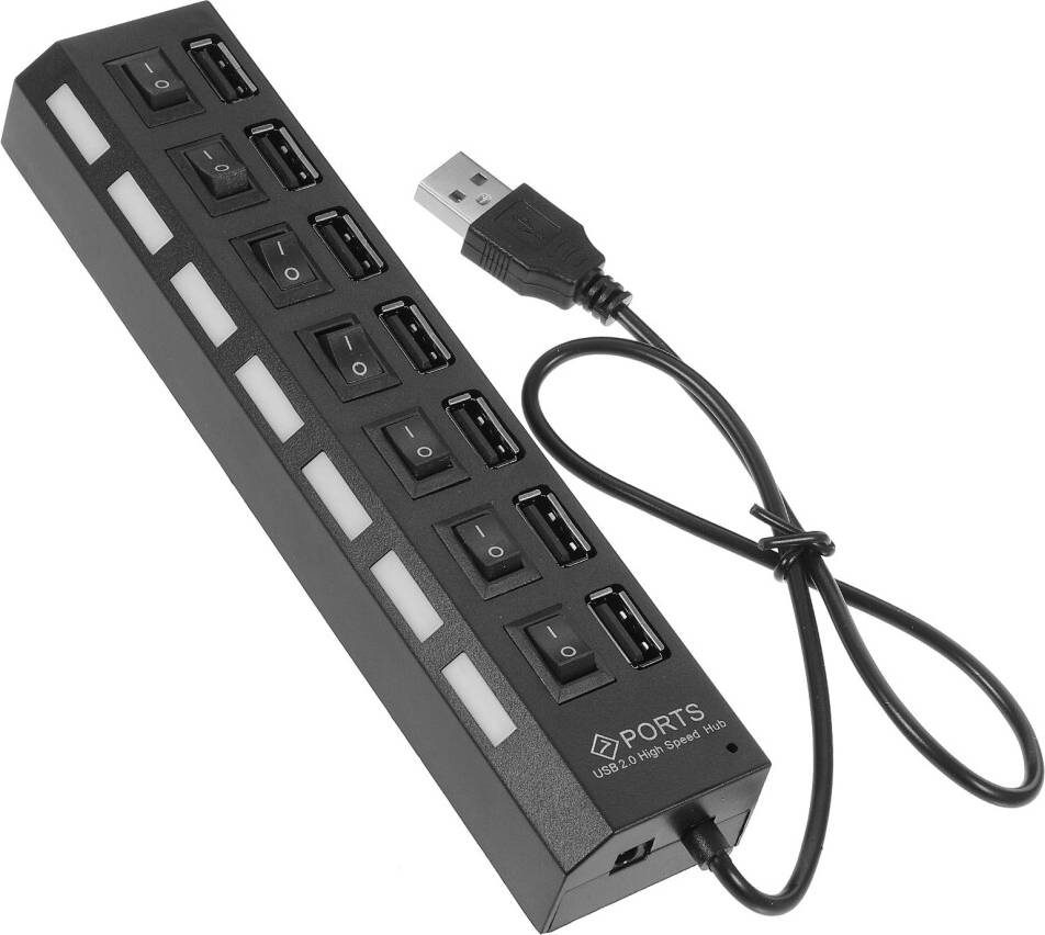 Inoomp 4Pcs 7-Port USB Hub Splitter