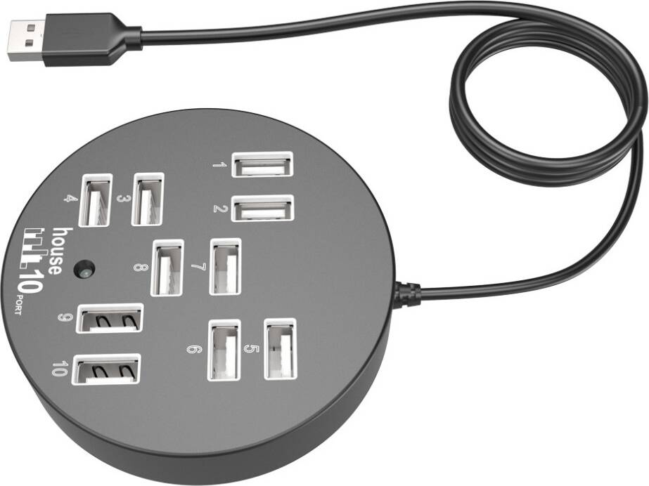 Inoomp Usb Hub 10-Port Multi-Port Splitter