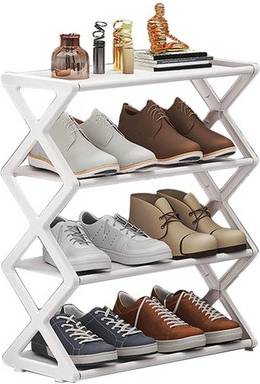 Sodial Multifunctional Steel Shoe Rack Dormitory Shoe Rack